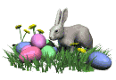 Gif animé Pâques lapin oeuf